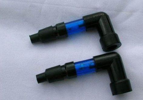 Blue lightening spark plug covers 4 harley davidson