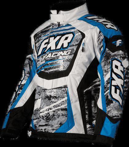 New!!!  2014 fxr womens cold cross jacket - grey warp cyan- free shipping!!!