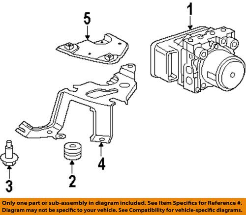 Honda oem 57115snaa00 abs-mount bracket