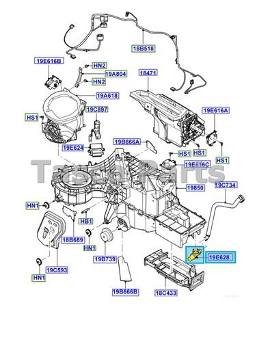 Brand new oem hvac heater control venturi ford lincoln #2l1z-19e628-ba