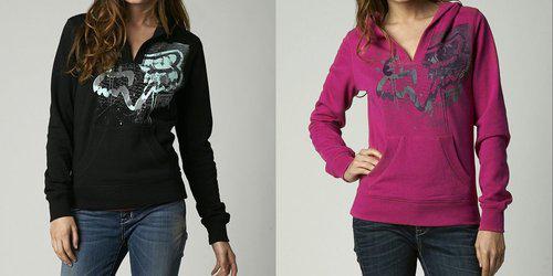 Fox racing womens uptown pullover hoody 2013