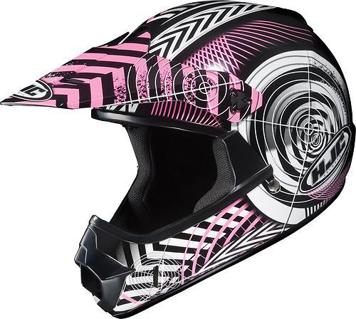 Hjc cl-xy wanted offroad/motocross youth helmet,mc-8/pink/white/black,small/sm