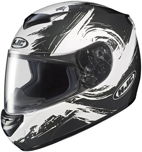 New hjc cs-r2 contrast full-face adult helmet, mc-5/black/gray/white, large/lg