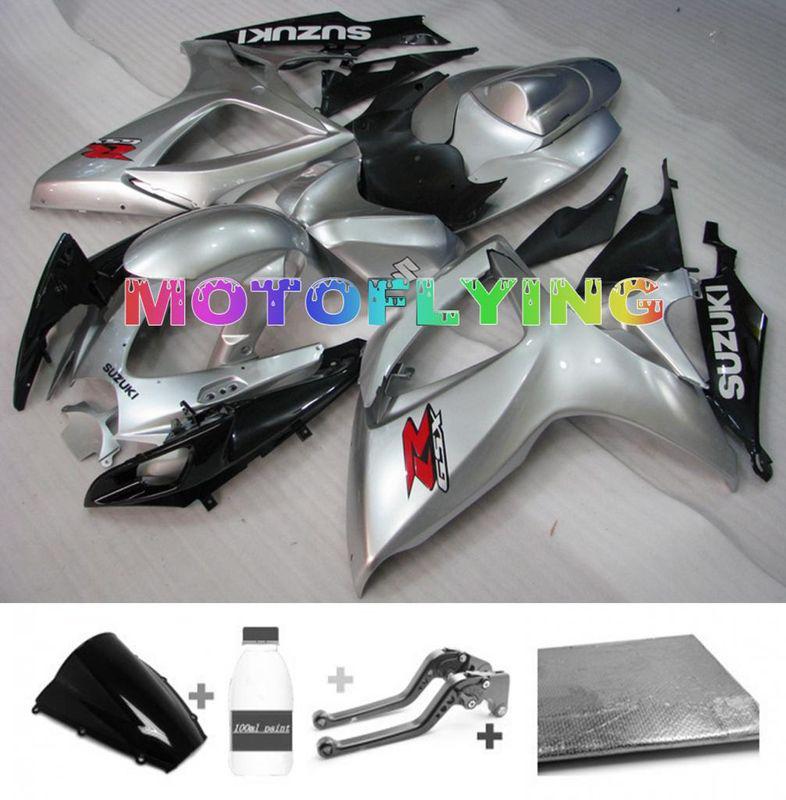 Injection fairing bodywork paint levers for suzuki 2006 2007 gsxr 600 750 k6 h43