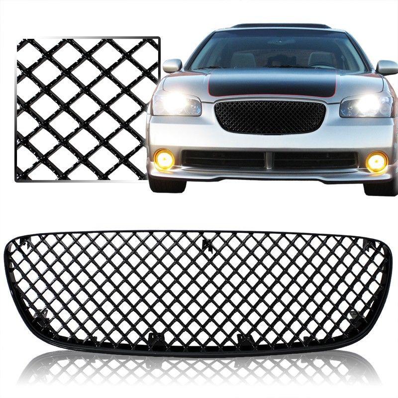 2002-2003 nissan maxima mesh design front grill black (nissan)