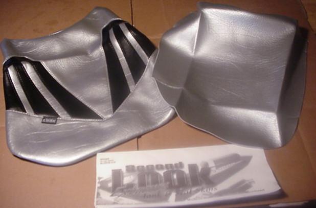 New 2005 honda cbr 600rr  2-pc seat cover skins silver/black second look  