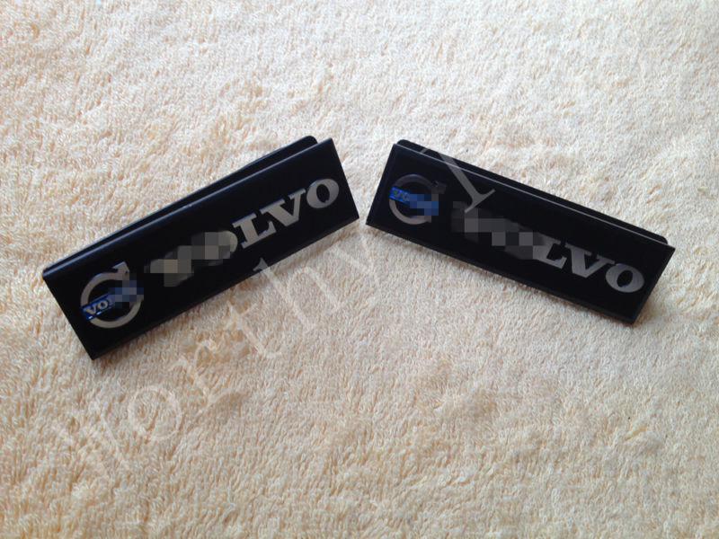 2x for volvo unique design floor mat carpet emblem badge aluminum 1*3 inch