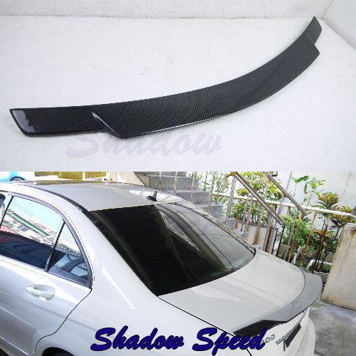 Carbon fiber mercedes benz w204 sedan v type rear trunk spoiler 2008 ~ 2012 ◆