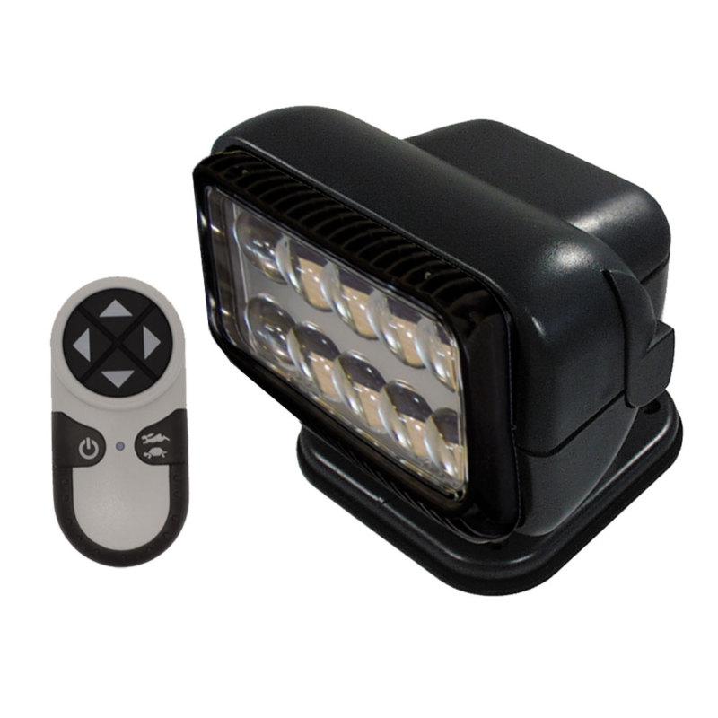 Golight permanent radioray led w/wireless hand-held remote - black 20514