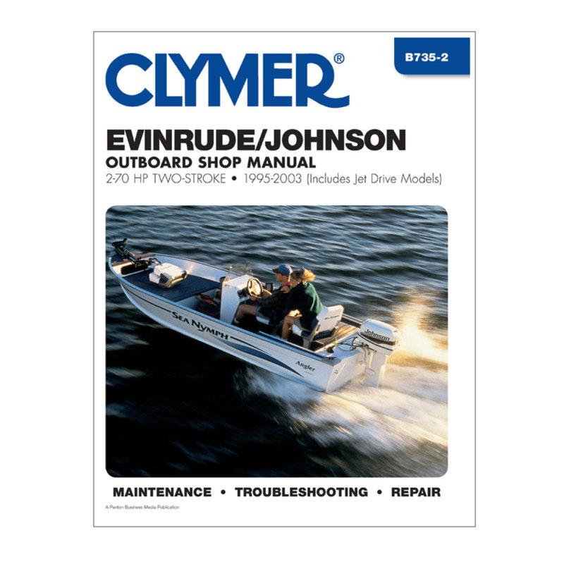 Clymer b7352 evinrude/johnson 25600 hp two-stroke outboards (includes jet drive