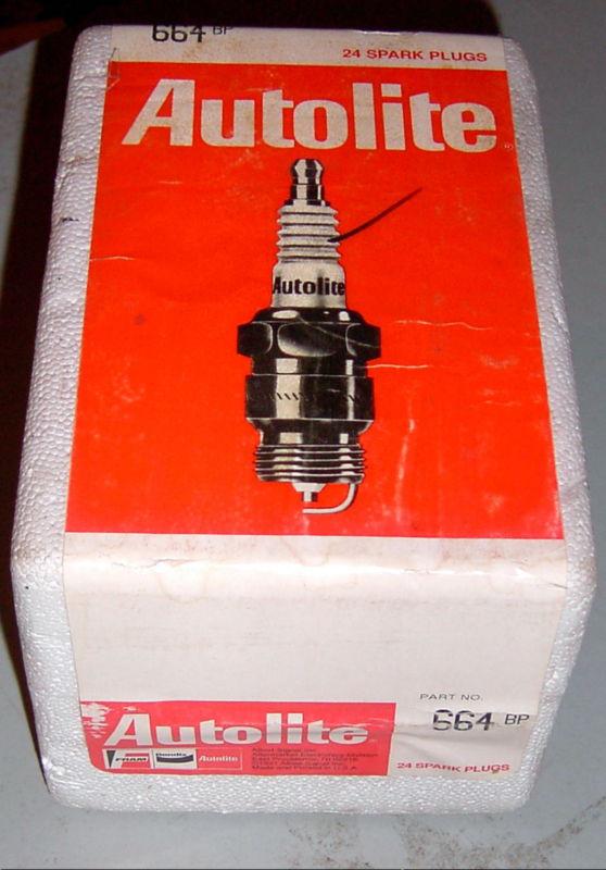 Case of 24 autolite 664 spark plugs new old stock still sealed