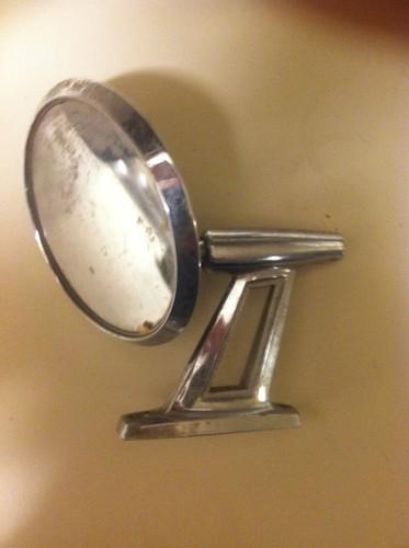Antique outside rearview car mirror