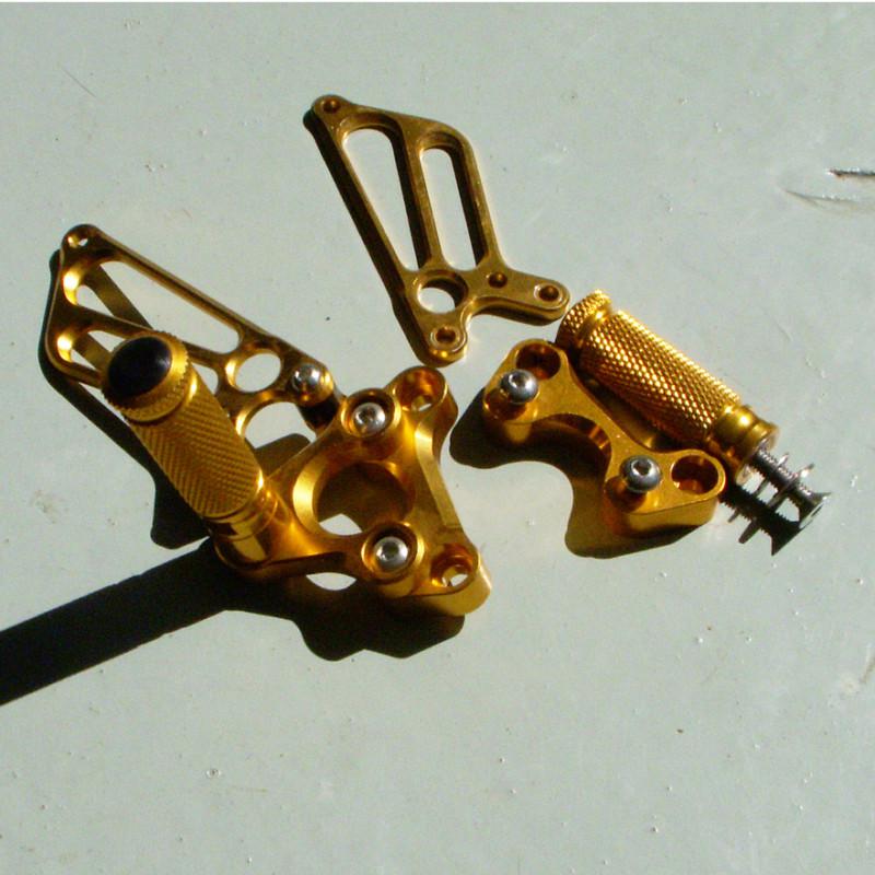 Great shape gold sato racing right side footpeg assembly ducati 999 +extras