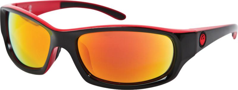 Dragon alliance chrome 2 ionized polarized sunglasses jet black/red lens