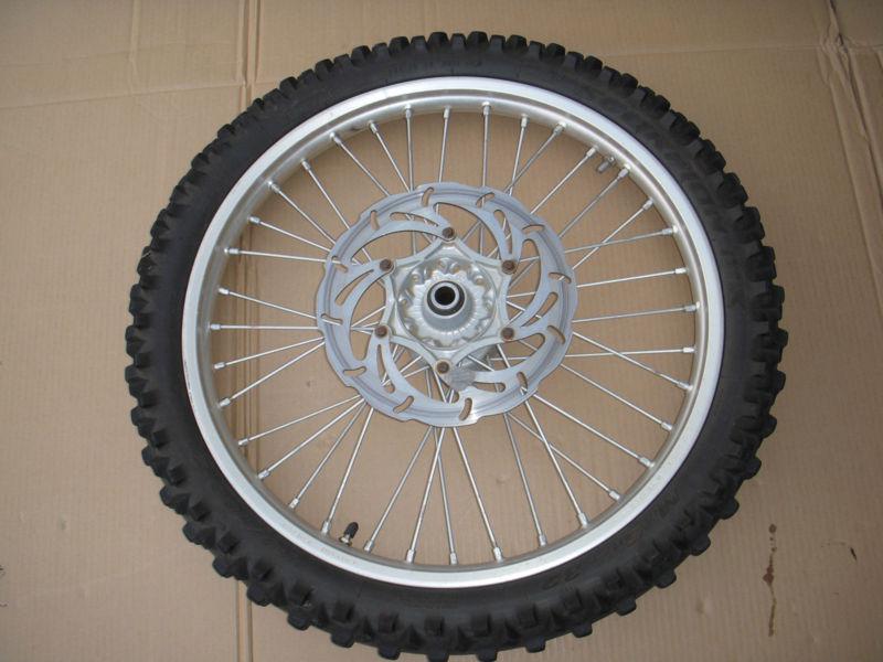 Ktm front wheel tire hub disc complete exc sx mxc lc4 pirelli