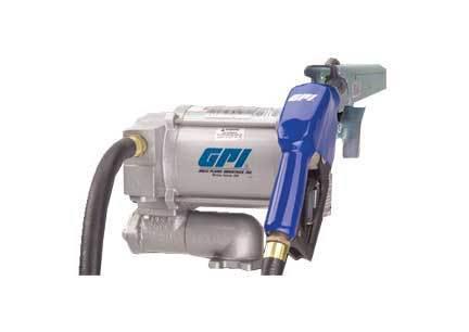 Gpi m-3120-b100-al 115v ac heavy duty vane pump for b100 w/ automatic nozzle