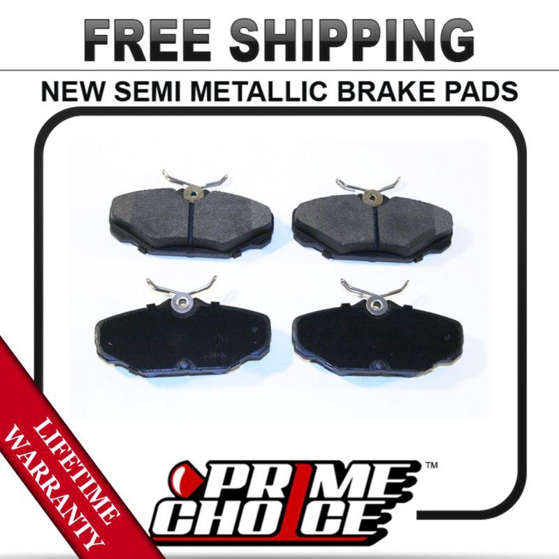 Rear semi metallic disc brake pad kit full set with lifetime warranty