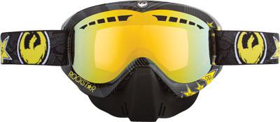 Dragon mdx goggle new rockstar w/goldion lens 722-1373