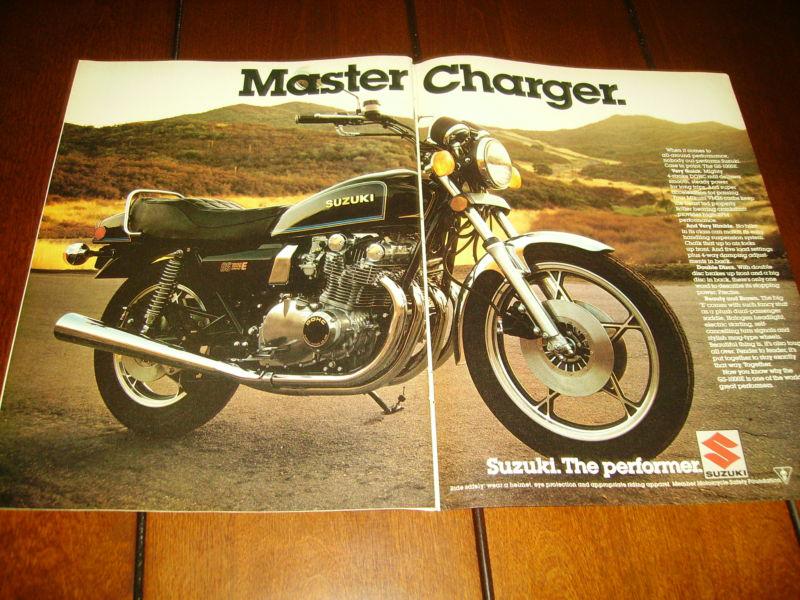 1979 suzuki gs1000 e ***original 2 page ad*** mastercharger