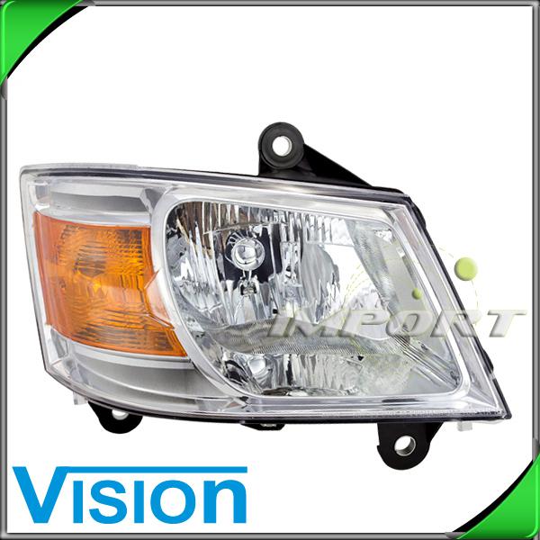 Passenger right side headlight lamp assembly replacement 2008-2010 dodge caravan