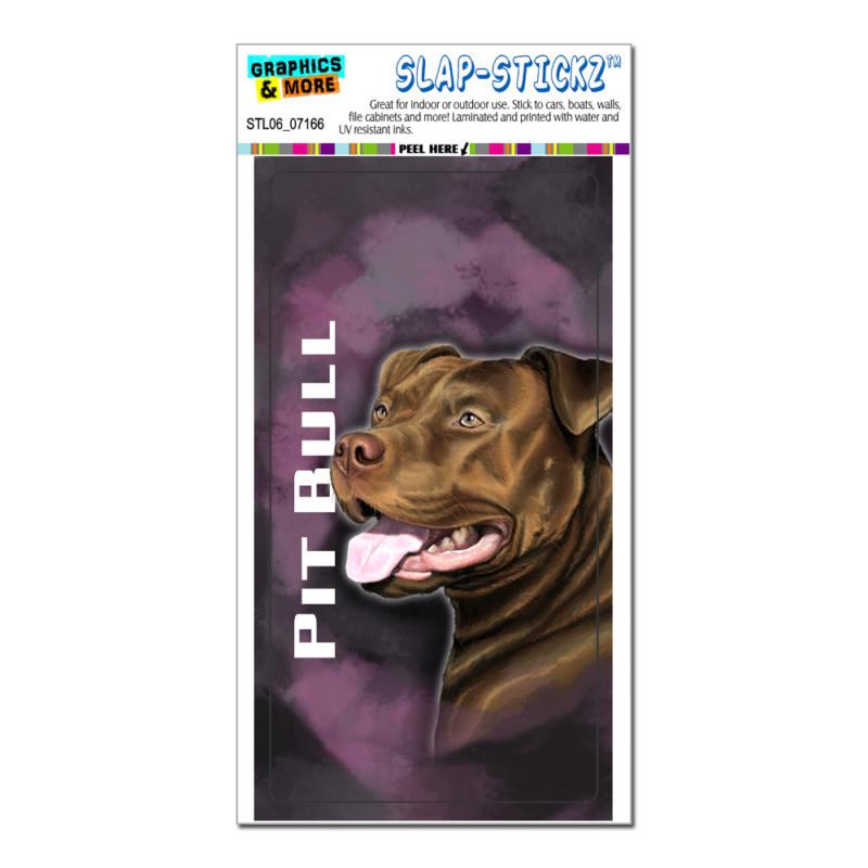 Pit bull american staffordshire terrier dog pet pink slap-stickz™ bumper sticker