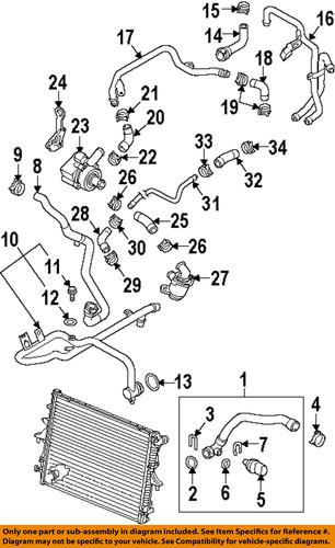 Volkswagen oem 4e0121666 engine coolant pipe o-ring/cooling system misc