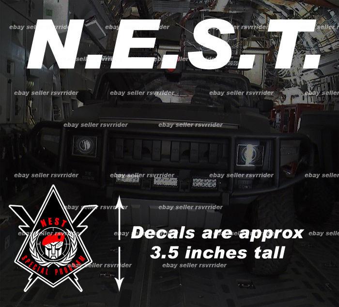 Transformers nest special program decal sticker