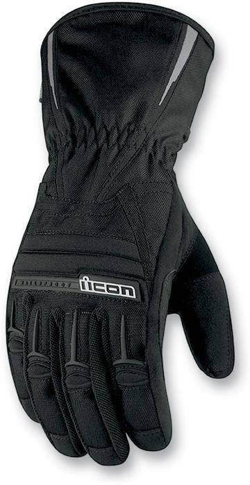 Icon pdx waterproof motorcycle gloves black 2xl/xx-large