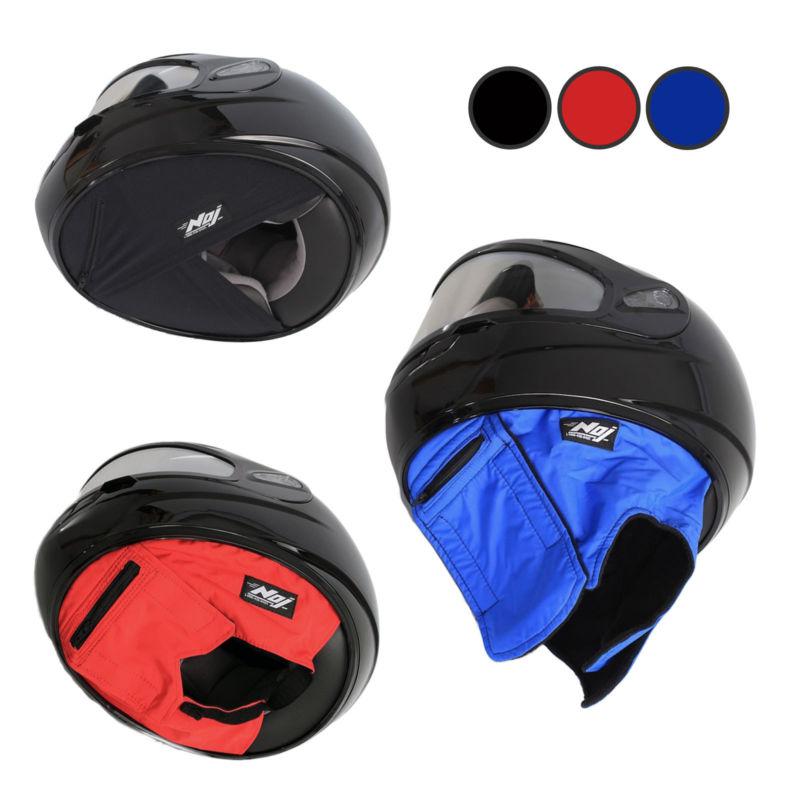 The original quiet rider helmet skirt - reduce helmet noise & increase comfort