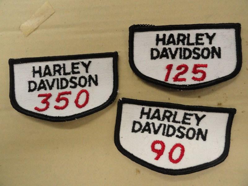 X90-z90-125-350 "new old stock" harley davidson patches