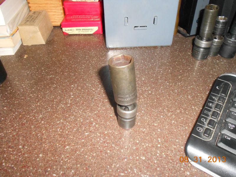 Snap on 3/8" drive spark plug impact universal swivel 13/16" s9709b