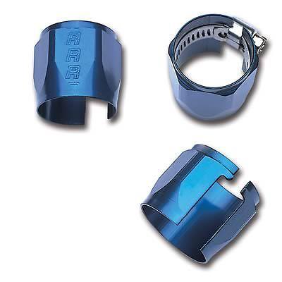 Russell hose clamp tube seal -4 an stainless blue cover .250" maximum dia ea