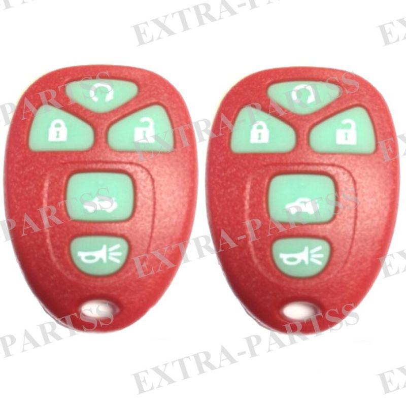 2 new red glow in dark gm keyless remote key fob transmitter clicker beeper