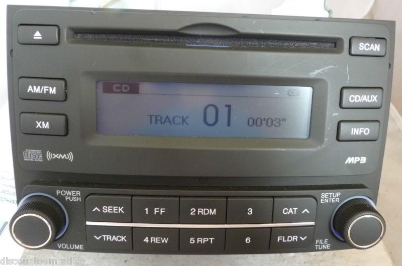 07-10 hyundai elantra radio cd mp3 player xm 96160-2h5309k  *