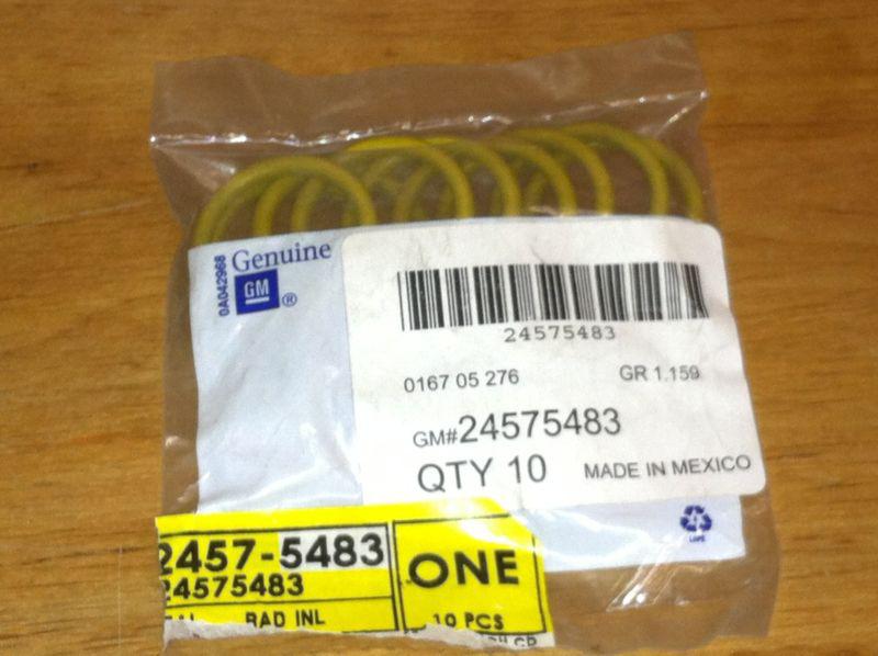 Gm oem (10) 24575483 seal-rad otlt pipe (o ring) free shipping