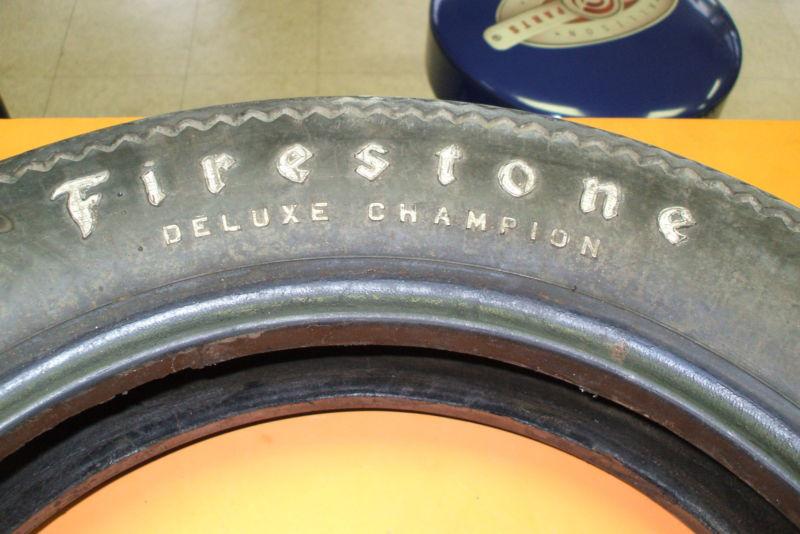 Vintage used firestone deluxe champion 5.00 x 16