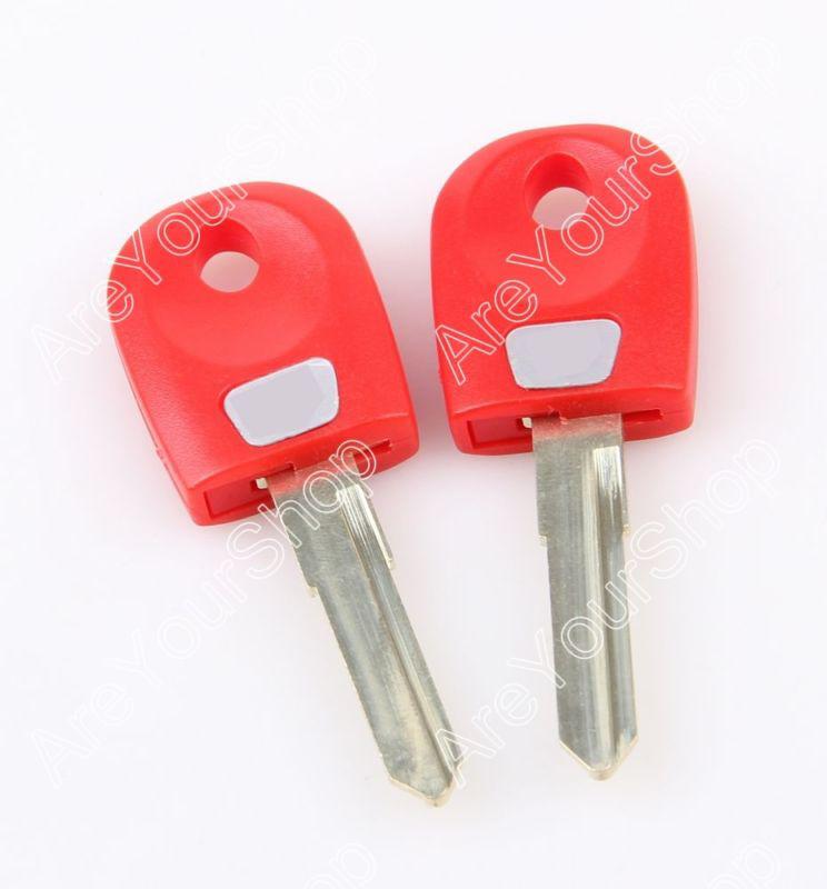 2pcs blade blank key motorcycle ducati 696 748 749 848 999 999r 1098 monster red