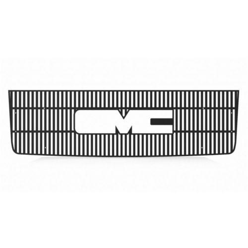 Gmc sierra ld 07-10 vertical billet black powdercoat truck grill add-on