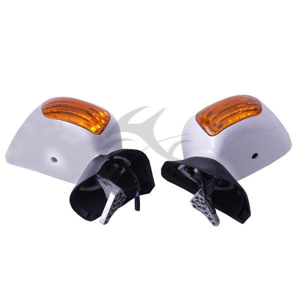 White left right side mirrors for  2001-2011 honda goldwing gl1800  03 04 05 06