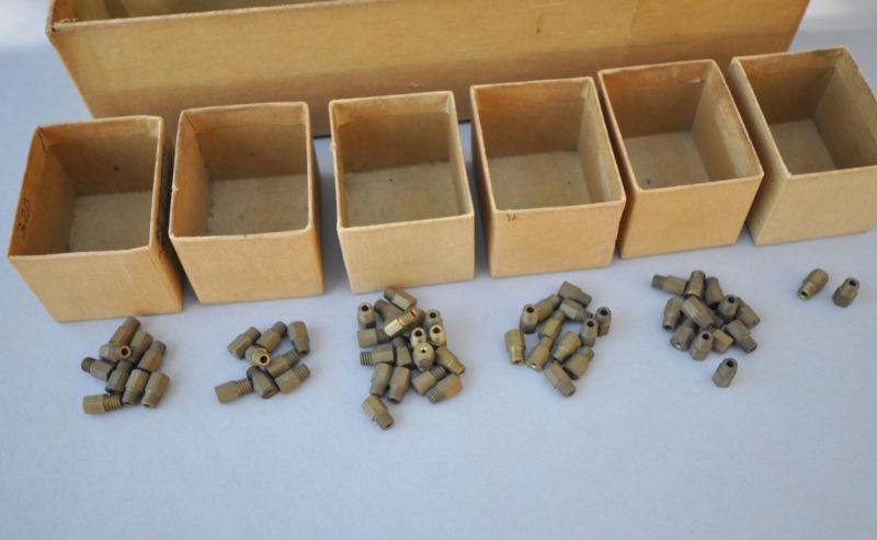 Selection of mikuni carburetor hex main jets, total of 61, pat owens collection
