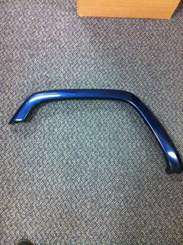 97-01 jeep cherokee xj front fender flare navy oem left side w/ mud flap