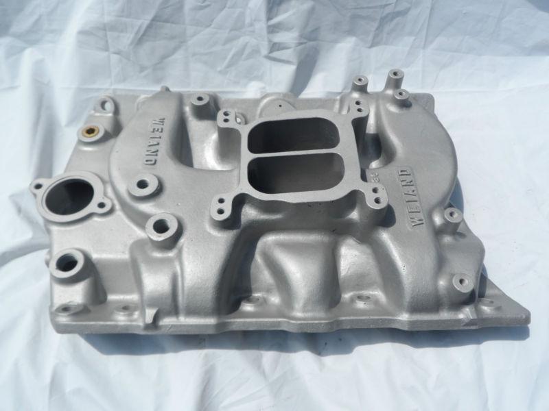 1965-79 pontiac weiand 7286 aluminum intake manifold 326 400 389 455 