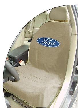 Ford oval seat armour seat towel cover - tan