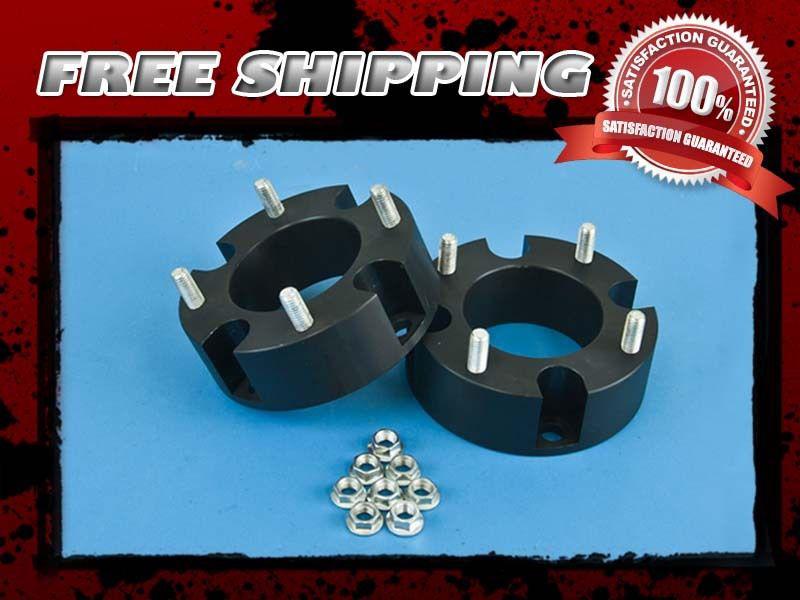 Black aluminum block lift kit front 3" coil spacer 2wd 4x2