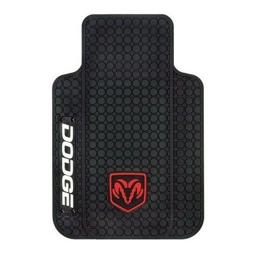 Dodge ram logo trim-to-fit molded front floor mats - set of 2