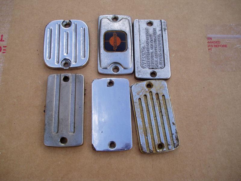 Harley davidson front brake master cylinder top cover parts lot