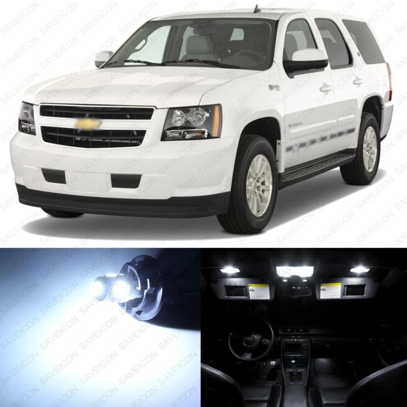 11 x xenon white led interior light package for 2007 - 2013 chevy tahoe