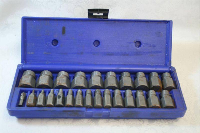 Irwin hanson 25 pc. hex head multi-spline screw extractor set, 1/8" - 7/8