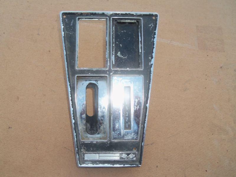 68-76 corvette shifter console plate