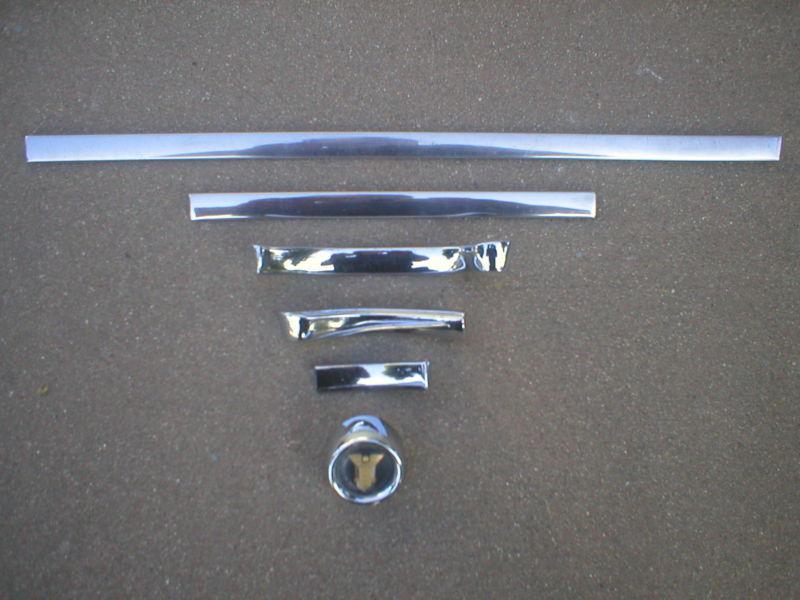 Complete set of stainless and chrome dash trim mouldings for 1954 mercury 54